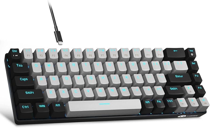 MageGee Portable 60% Mechanical Gaming Keyboard, MK-Box LED Backlit Compact 68 Keys Mini Wired Of... | Amazon (US)