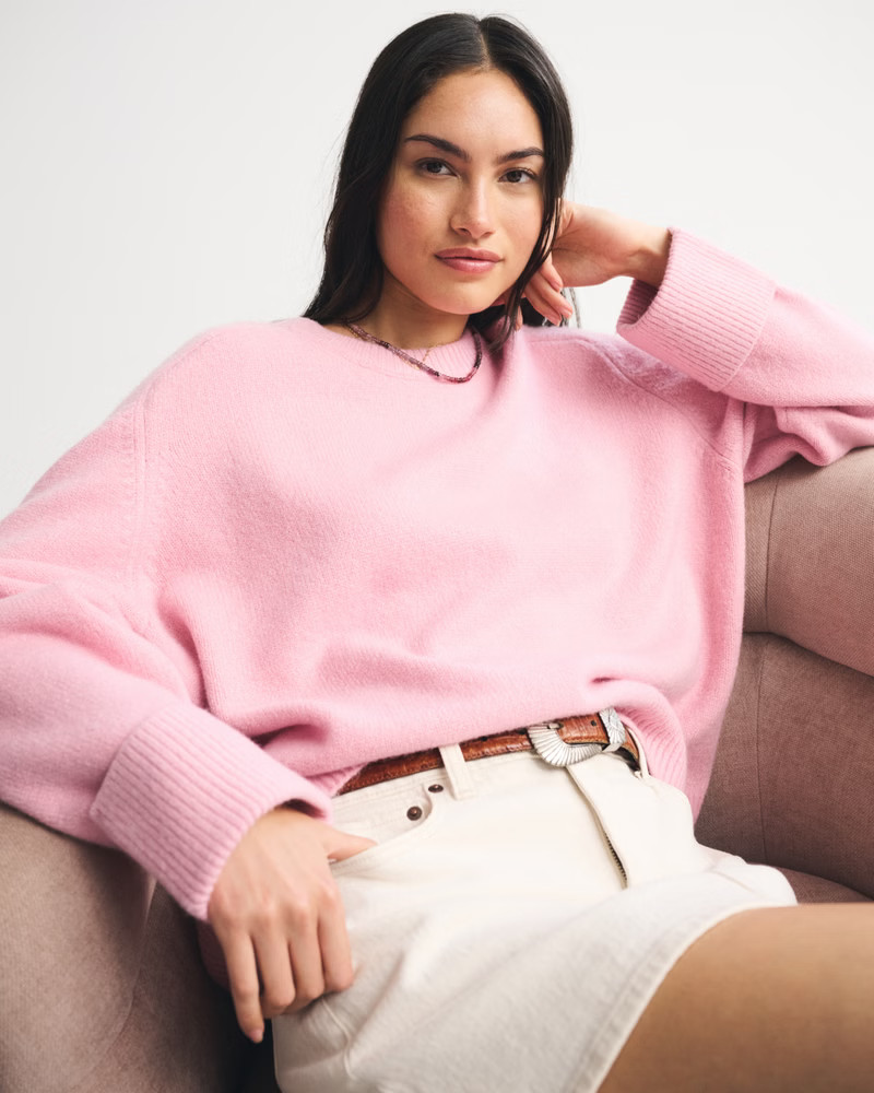 The A&F Madeline Crew Sweater | Abercrombie & Fitch (US)