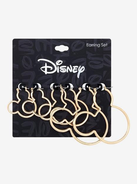 Disney Mickey Mouse Silhouette Hoop Earring Set - BoxLunch Exclusive | BoxLunch