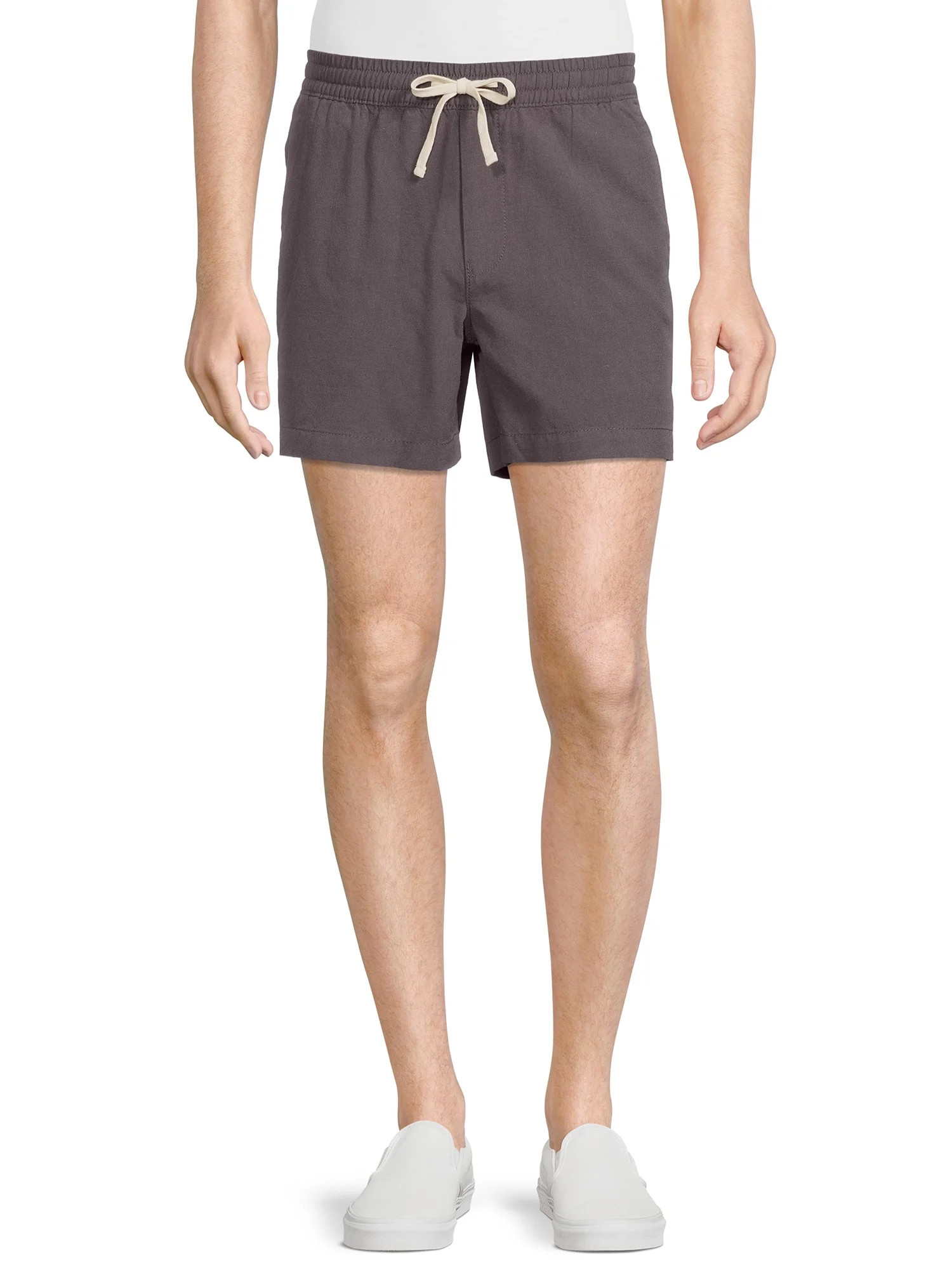 No Boundaries Men's and Big Men's Linen-Blend 5" Shorts | Walmart (US)