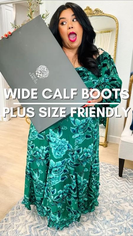 👢 PLUS SIZE WIDE CALF BOOTS 👢  Smiles and Pearls is on THA HUNT for boots that fit her this year that are good quality!

👢 These are the Evangee style and are a wide calf boot. Not the extra wide calf. Per her shoe size, a size 9, they are supposed to have a 17.24 calf circumference. (See the boot sizing chart) For reference, She has 16.6" calves and these boots fit just right.

👢 This style has no stretch and no elastic gusset so be sure to go by the sizing chart to see if this boot will even come close to fitting.

Since she’s shorter, the calf circumference sits higher towards the knee, so she often has to slouch a boot if it's a snug fit. This happens across the board for her, not just in a VC boot.

Rating: 9/10

Wide calf boots, extra wide calf, riding boots, fall boot, family pictures, teacher outfit, fall wedding, fall outfits, wedding guest, Vince Camuto, wide calf, plus size fashion

#LTKworkwear #LTKSeasonal #LTKplussize