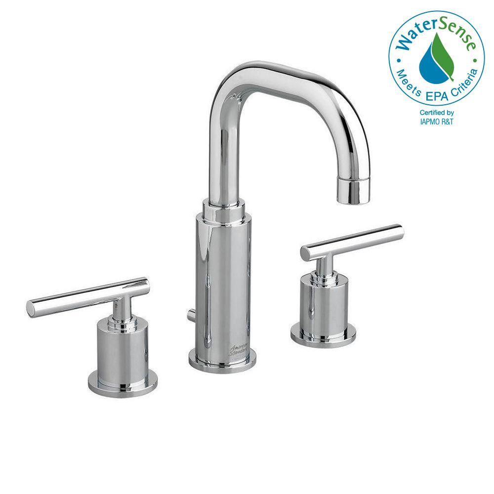 American Standard Serin 8 in. Widespread 2-Handle Bathroom Faucet in Polished Chrome | Home Depot