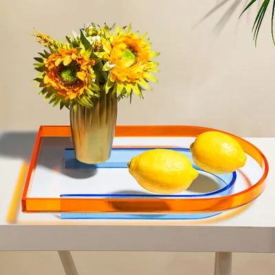 Modern Clear Acrylic Serving Tray Novelty Decorative Tray-Homary | Homary