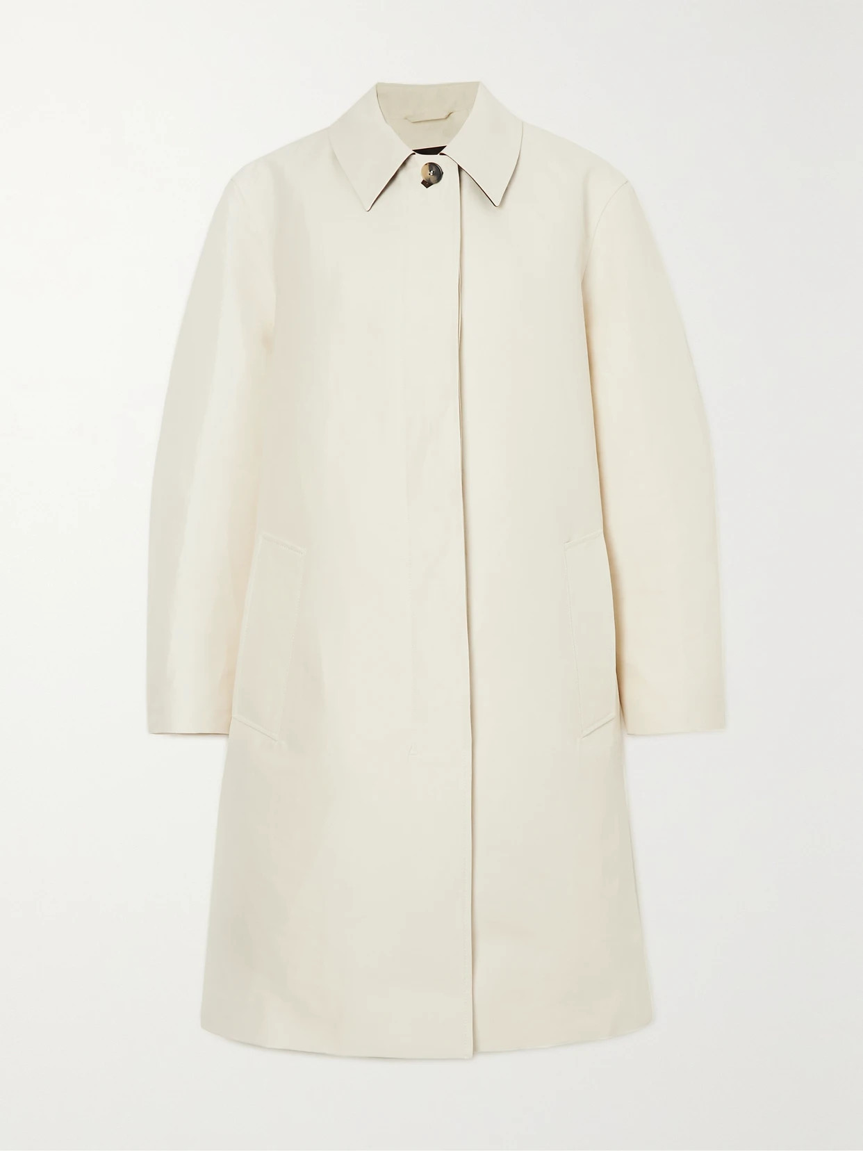 Loro Piana - Cotton And Linen-blend Coat - White | NET-A-PORTER (US)