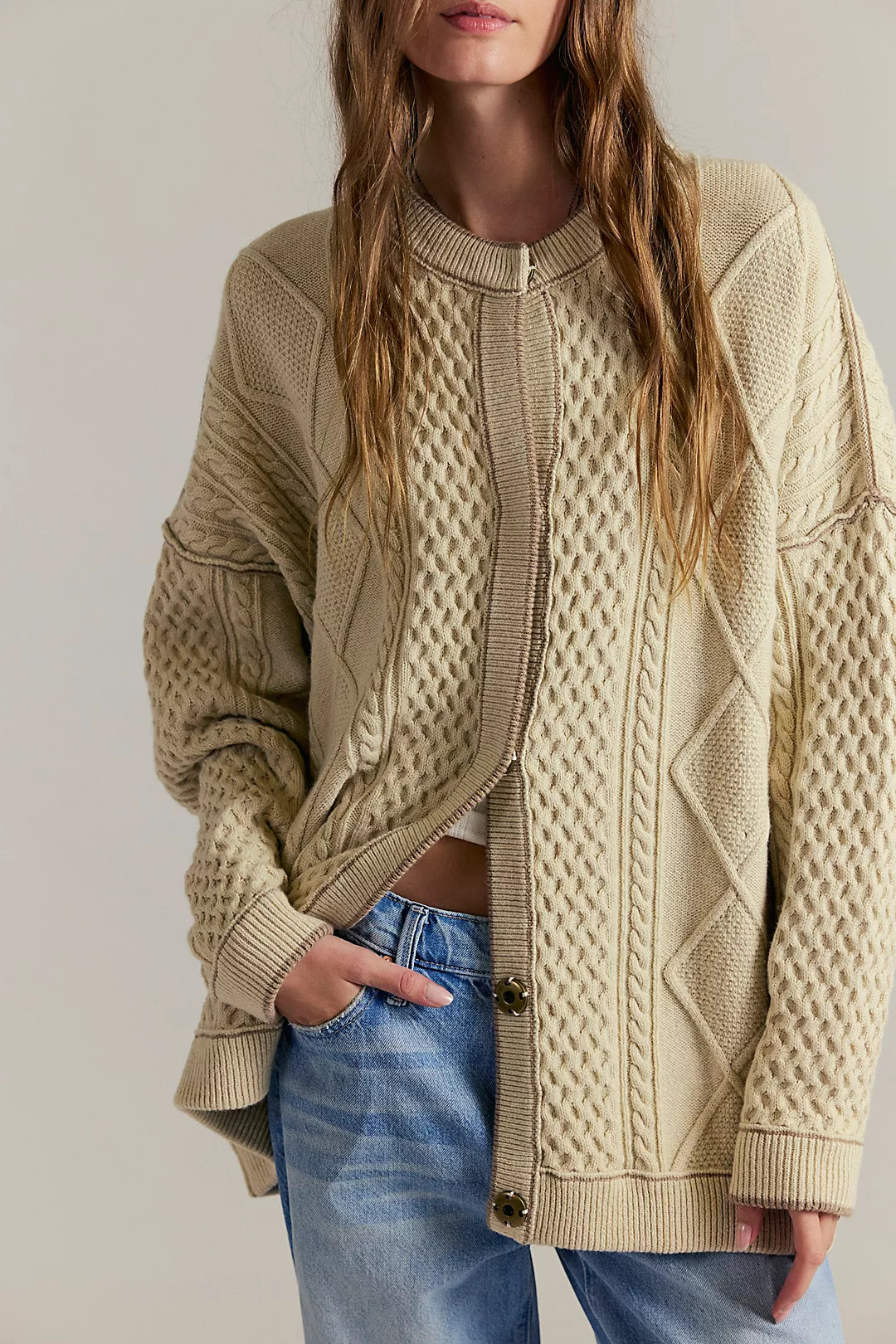 We The Free Tennessee Cable Knit Cardi | Free People (Global - UK&FR Excluded)