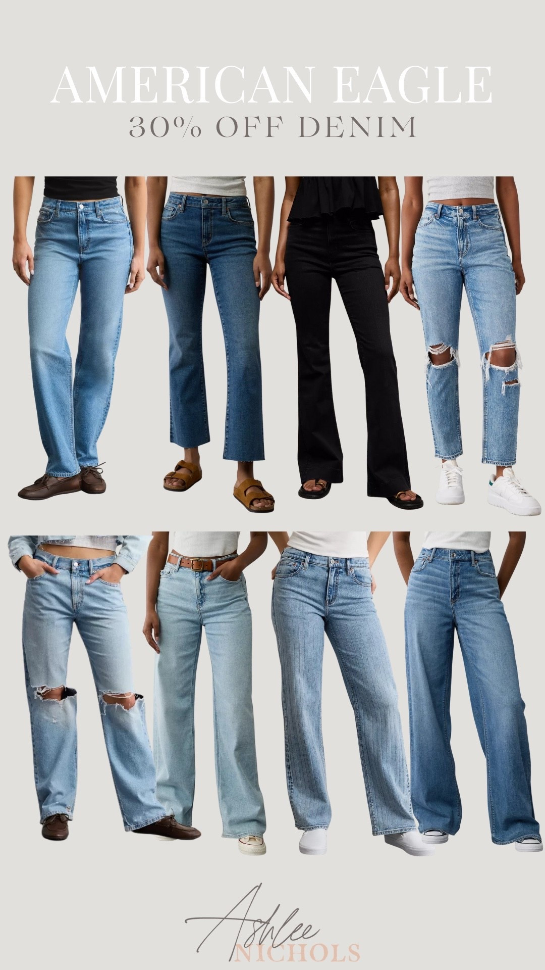 30% off American Eagle denim!

Denim jeans, black jeans, wide leg jeans 

#LTKFindsUnder100 #LTKSaleAlert #LTKFindsUnder50