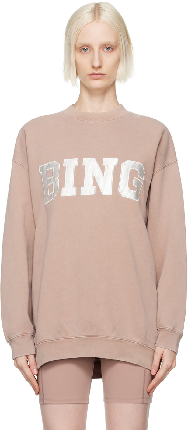 ANINE BING Pink Tyler Sweatshirt | SSENSE