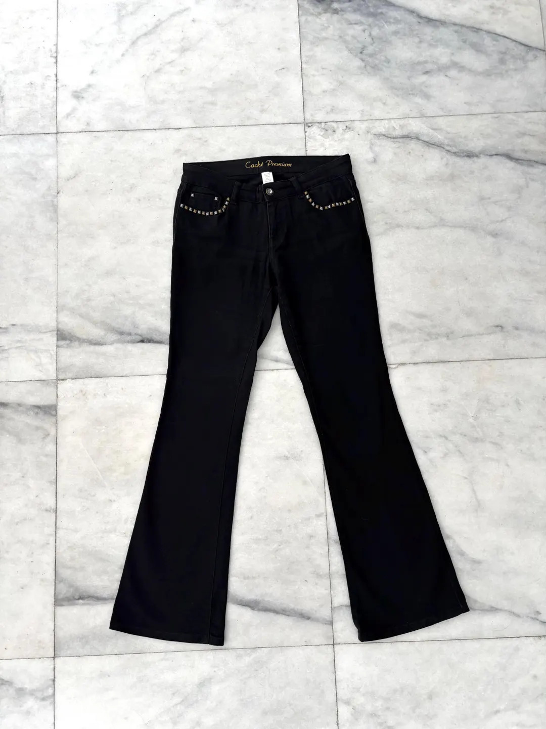 Y2K Vintage Cache Jeans Black Studded Low Rise Bootcut Womens 6 Cowgirl Boho - Etsy | Etsy (US)