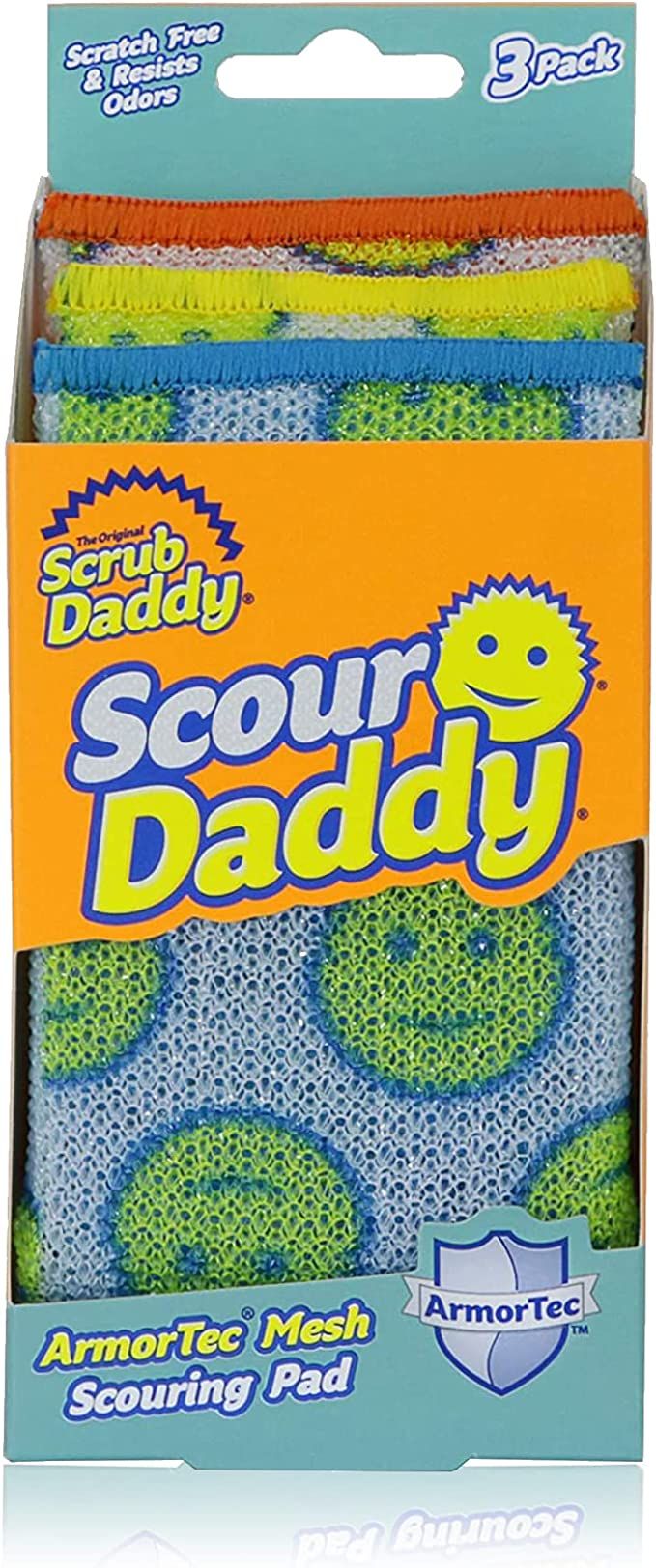 Scrub Daddy Scour Pads - Scour Daddy - Multi-Surface Scouring Pad, Absorbent, Durable, FlexTextur... | Amazon (US)