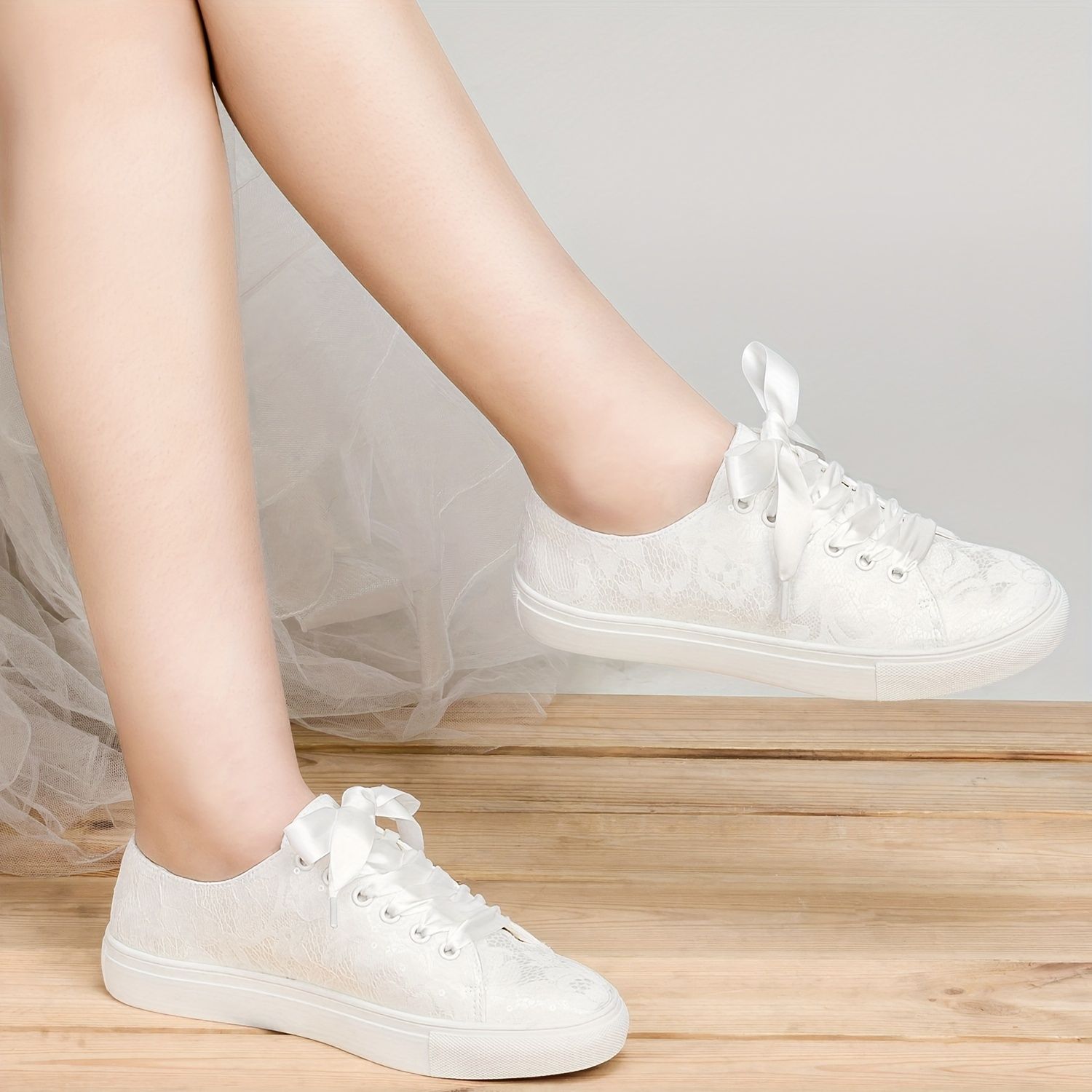 Jiajia 8831y Wedding Shoes Bridal Sneakers Flats Bride - Temu | Temu Affiliate Program