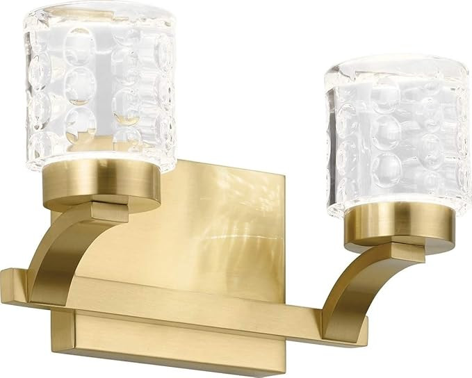 Elan 84040CG Rene Vanity, 2-Light LED 32 Total Watts, Champagne Gold | Amazon (US)