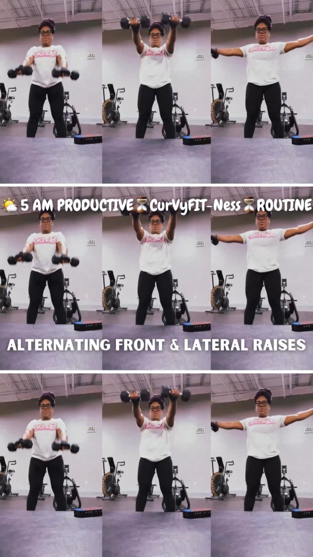 Alternating Front &amp; Lateral Raises FOR BEGINNERS | Merry LIFTmas 🎄Merry FITmas 🎅🏾