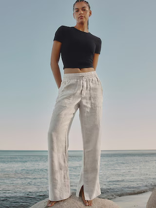 Retreat Linen High Rise Wide Leg Pant | Athleta