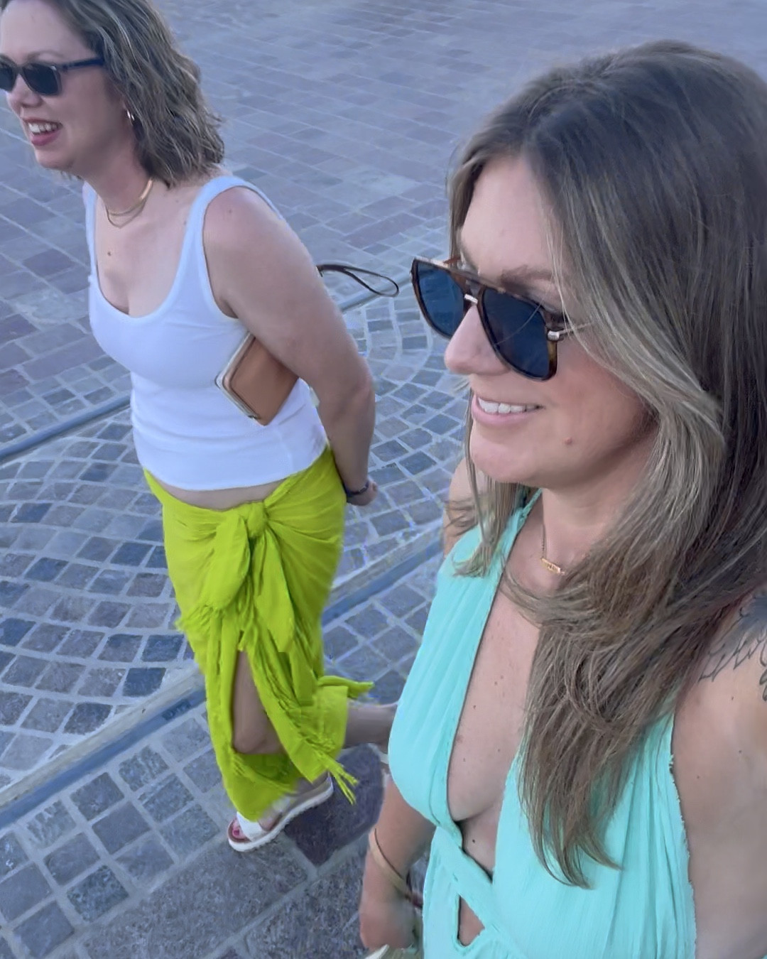 Same dress, new color. In a large in both (second clip is to show the length 😍) tall girl approved! Can be worn on vacation, a wedding, shower, wine tasting, or just as a summer dress 

#LTKTravel #LTKWedding #LTKOver40