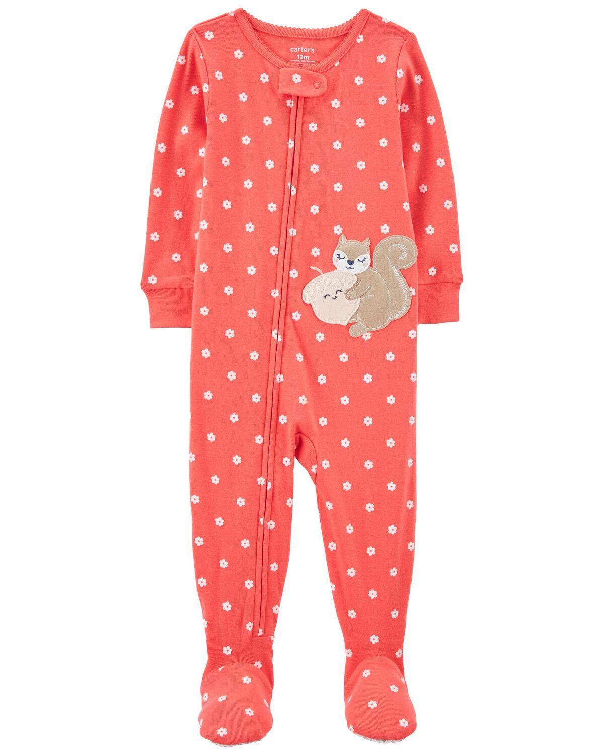 Multi Toddler 1-Piece Squirrel 100% Snug Fit Cotton Footie Pajamas | carters.com | Carter's