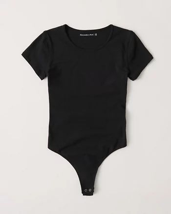 Short-Sleeve Crewneck Bodysuit | Abercrombie & Fitch US & UK