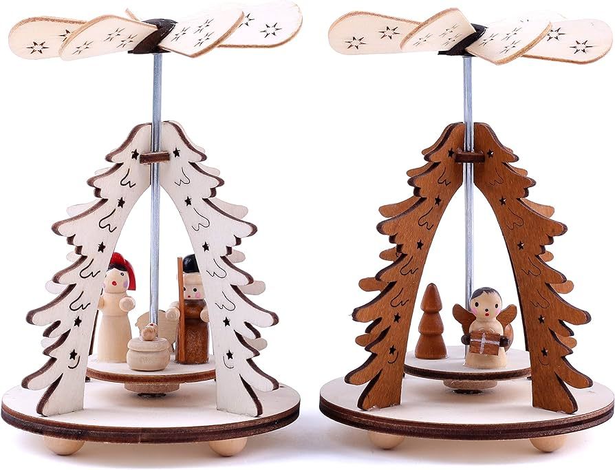 BRUBAKER 2-Pack Small Christmas Pyramids - Designed in Germany | Amazon (US)
