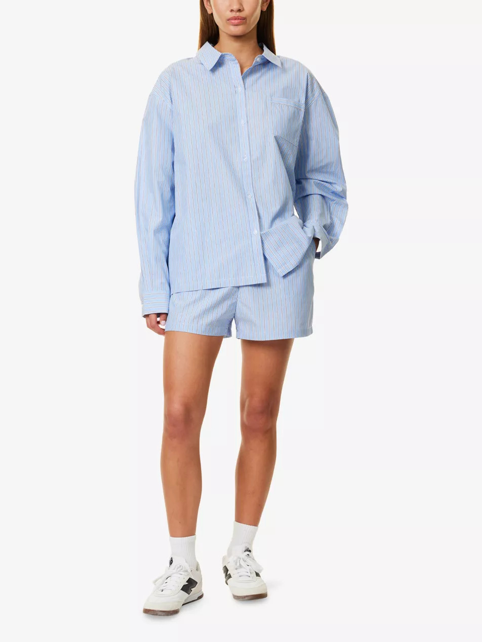 Relaxed-Fit Striped Cotton-Poplin Boxer Shorts | Selfridges