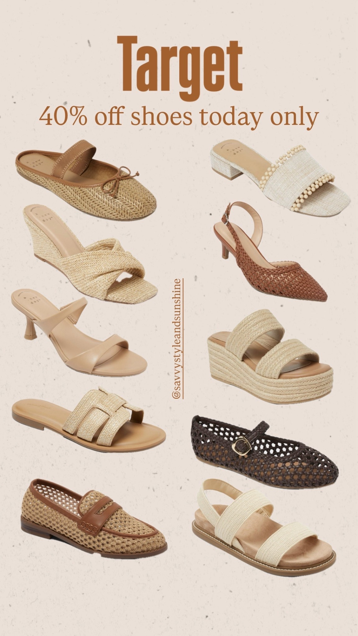 40% off shoes and sandals ends today!!!

#LTKSeasonal #LTKSaleAlert #LTKWorkwear