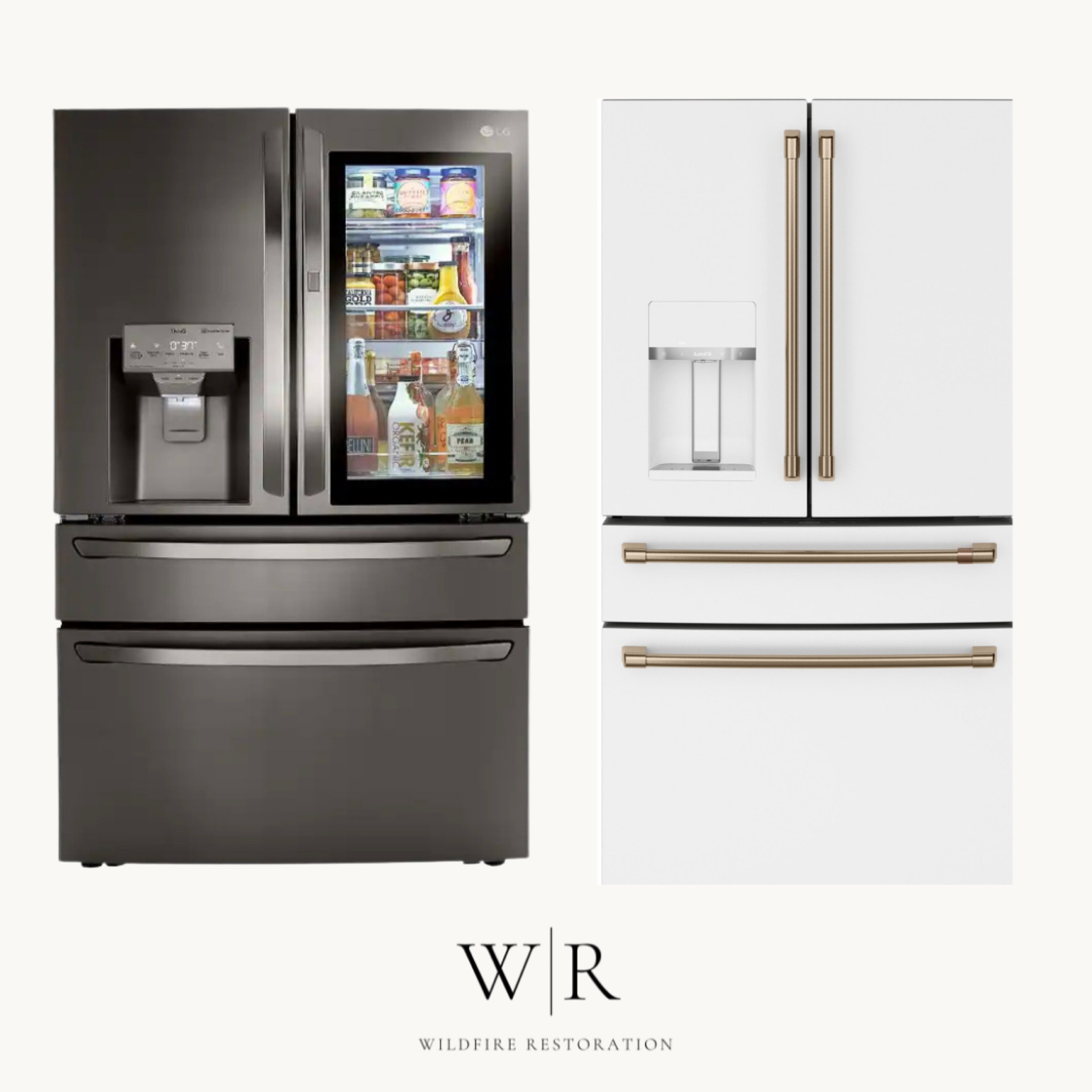 Cafe Appliance Refrigerator vs. LG Counter Depth Refrigerator and why we choose the one we did is all on the blog.  

#LTKfamily #LTKsalealert #LTKhome