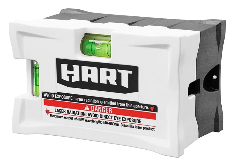 HART 10-Foot Laser Level, Horizontal and Vertical Bubble Vials | Walmart (US)