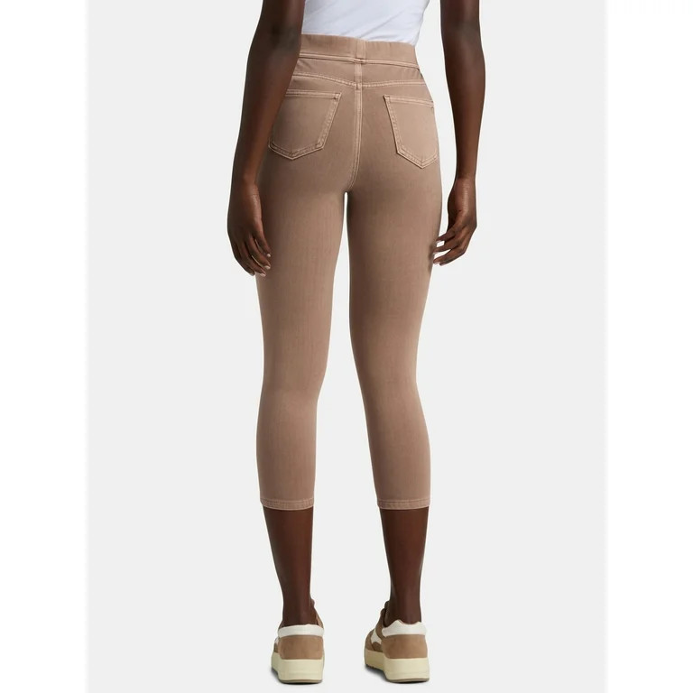 Time and Tru Women's Jegging Capri, Sizes XS-XXL | Walmart (US)