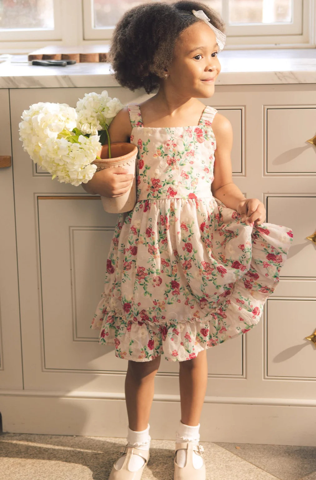 Mini Helene Dress in Vibrant Chinz | Ivy City Co