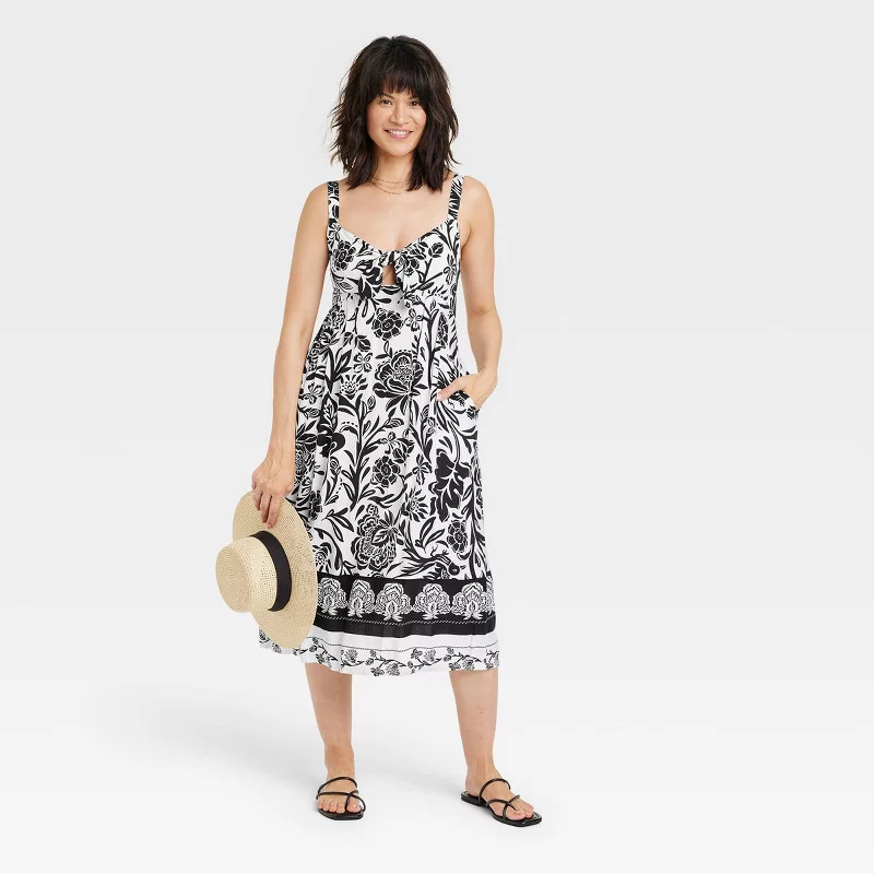 Women's Wide Strap Sleeveless A-Line Dress - Knox Rose™ | Target
