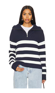 Kule The Matey Sweater in Navy & White from Revolve.com | Revolve Clothing (Global)