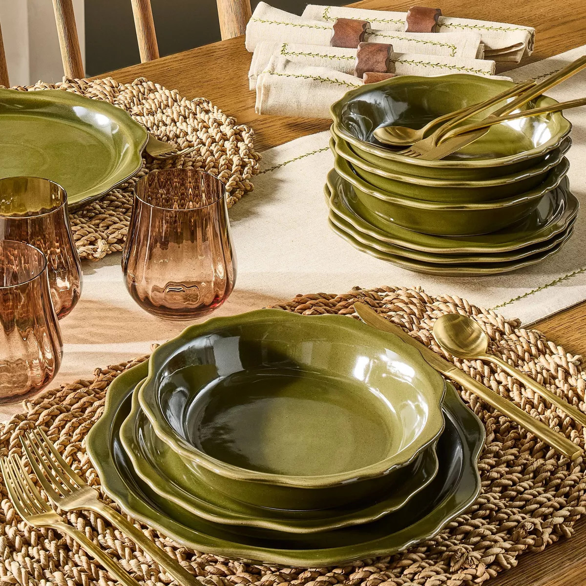 Set of 4 Carved Edge Pasta/Grain Bowls - Hearth & Hand™ with Magnolia | Target