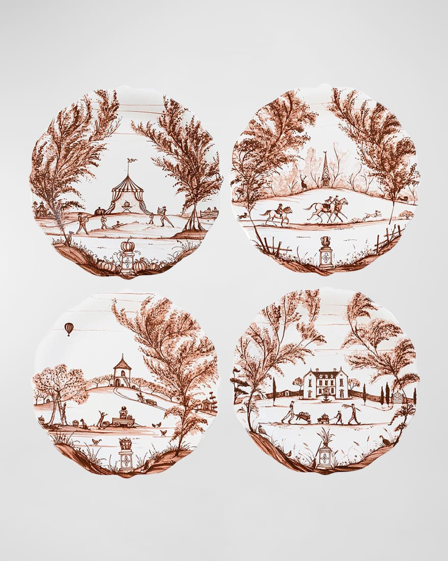 Juliska Country Estate Harvest Assorted Party Plates, Set of 4 | Neiman Marcus