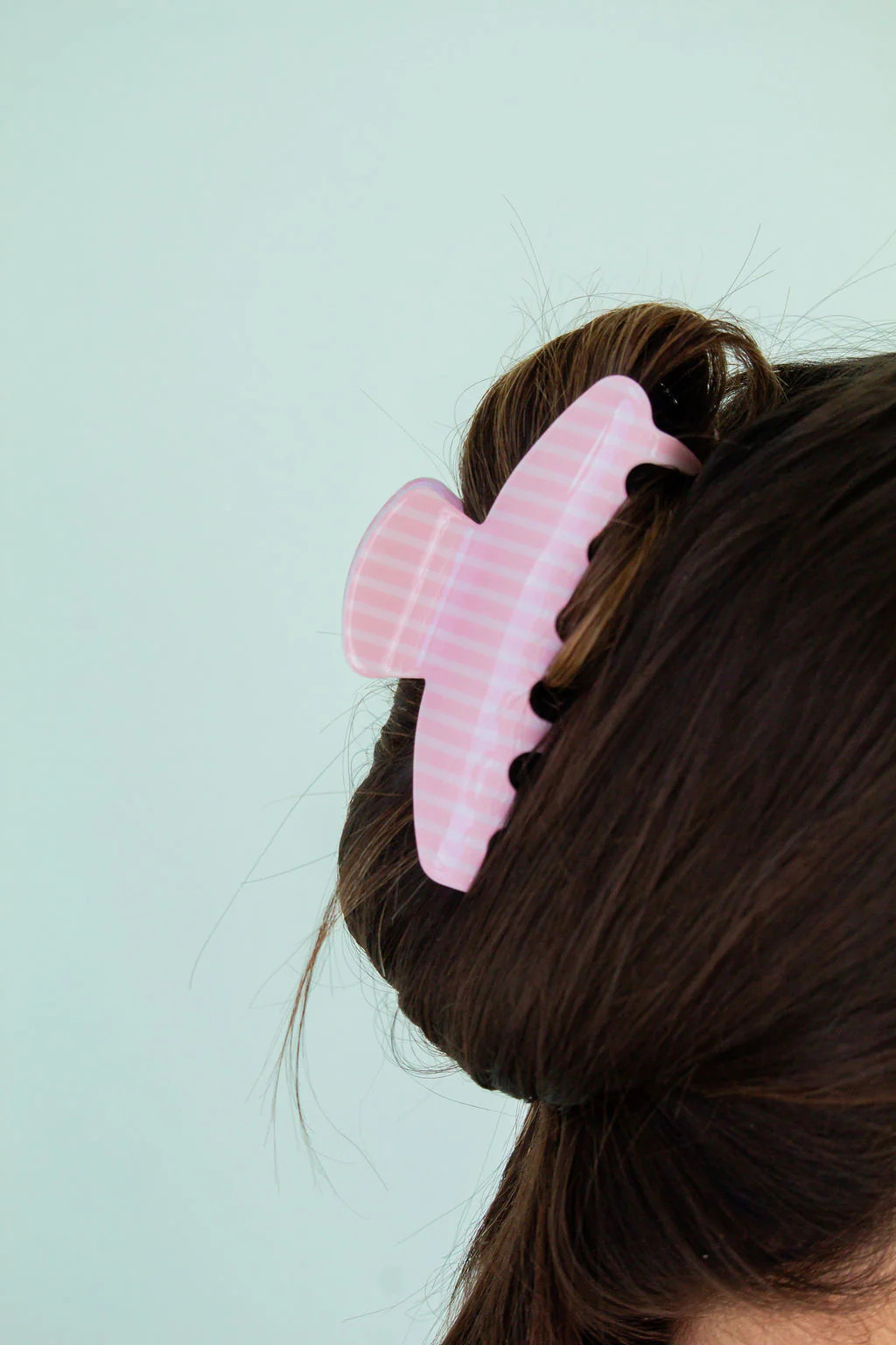 Pink Stripe Claw Clip | Shop Andi