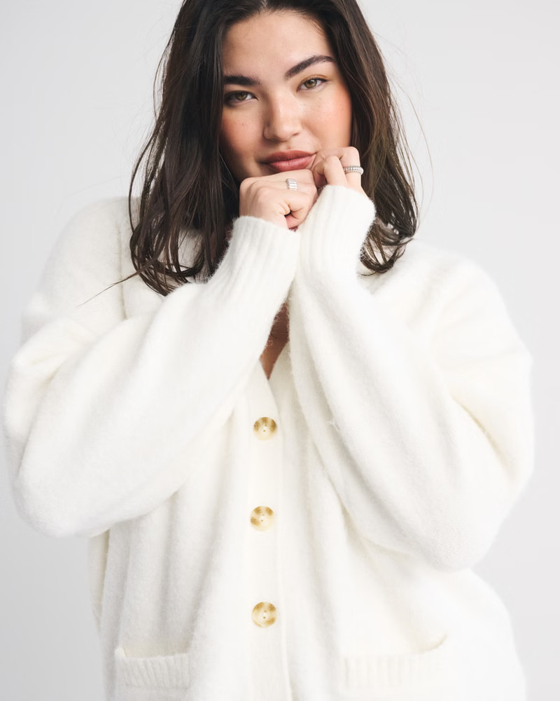 Women's Crew Cardigan | Women's Tops | Abercrombie.com | Abercrombie & Fitch (UK)