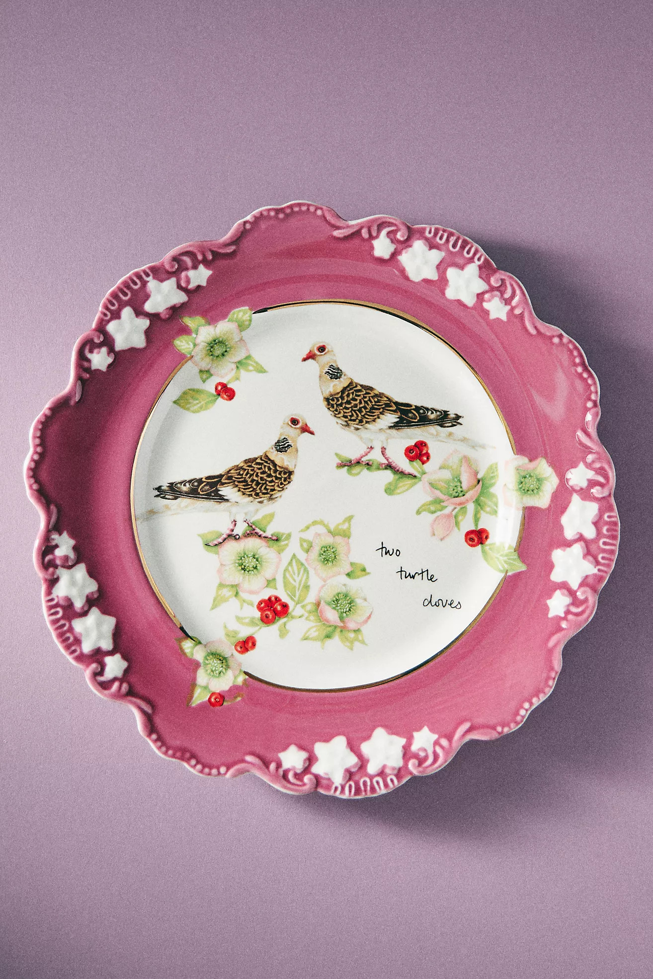 Lou Rota Twelve Days of Christmas Dessert Plate | Anthropologie (US)