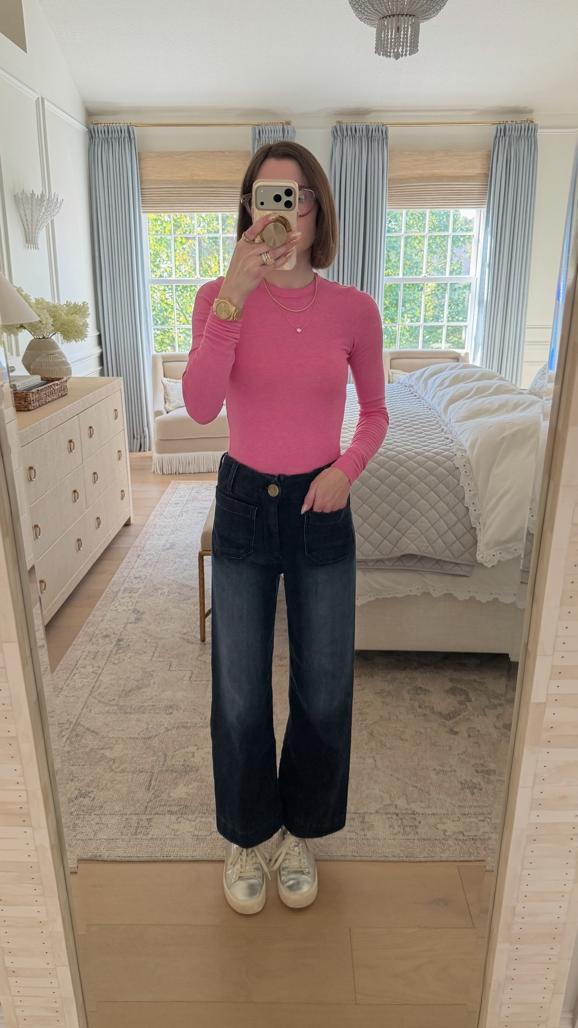 My favorite knit jeans are on sale right now! These are the most comfortable pants I own—I have them in three different lengths!