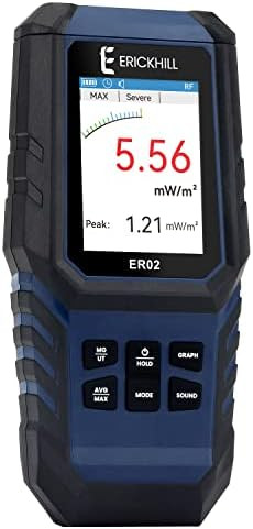 ERICKHILL EMF Meter,3-in-1Rechargeable Digital Electromagnetic Field Radiation Detector for EF RF... | Amazon (US)