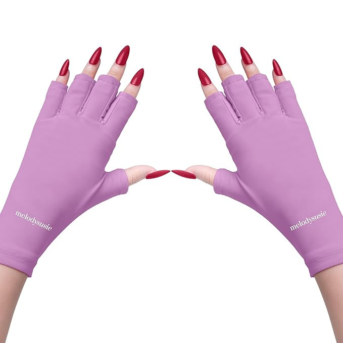 MelodySusie UV Glove for Gel Nail Lamp, Professional UPF50+ UV Protection Gloves for Manicures, N... | Amazon (US)
