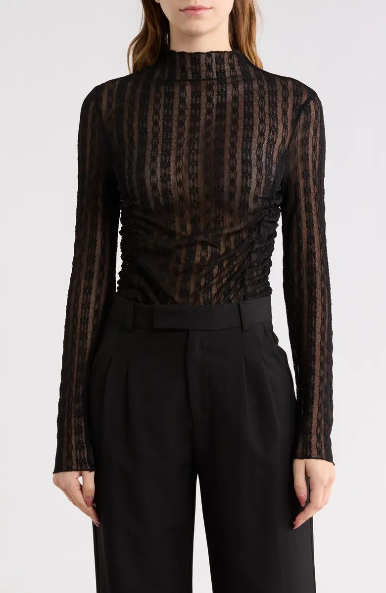 Elodie High Neck Long Sleeve Lace Top | Nordstromrack | Nordstrom Rack