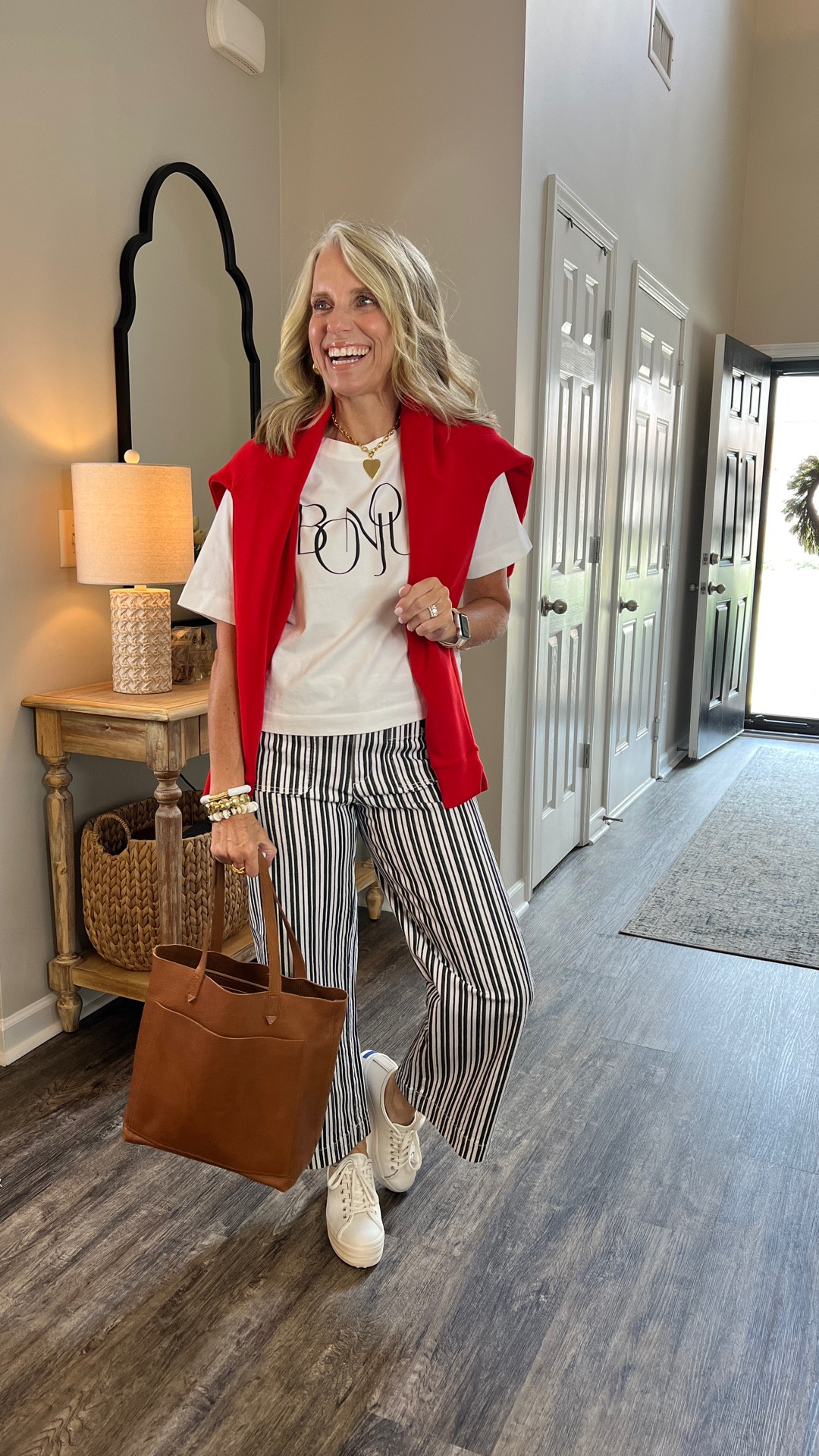 Bonjour! Cutest cropped tee that will go with anything. Wearing XSP and size 2 pants 

#LTKFindsUnder100 #LTKSeasonal #LTKSaleAlert