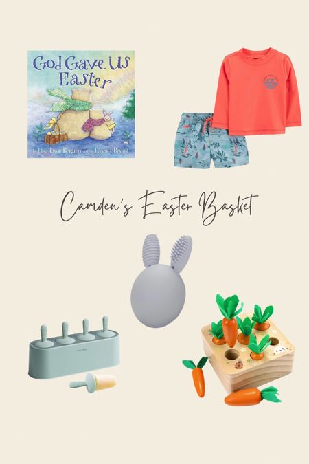 Baby Boy Easter Basket Filler Ideas! 🧡🤍 Everything is from Amazon and Swimsuit is from Target! 

#LTKbaby #LTKSeasonal #LTKGiftGuide