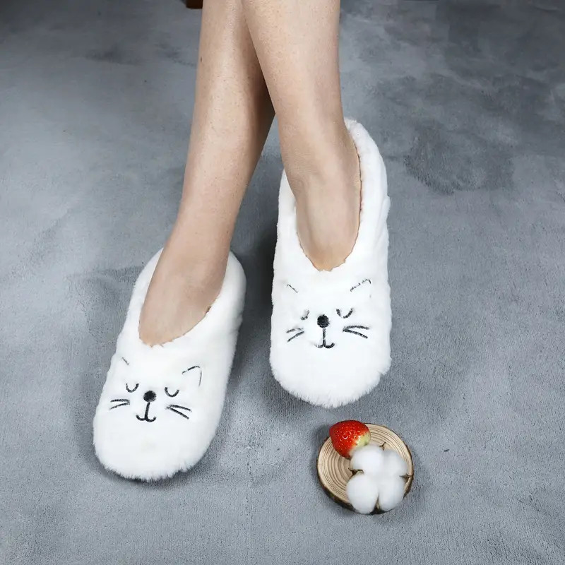 Cute Cat Floor Shoes, Soft & Warm Non-slip Indoor Slipper Socks, Women's Stockings & Hosiery - Wo... | Temu Affiliate Program
