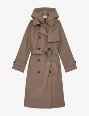 Azura double-breasted woven trench coat | Selfridges