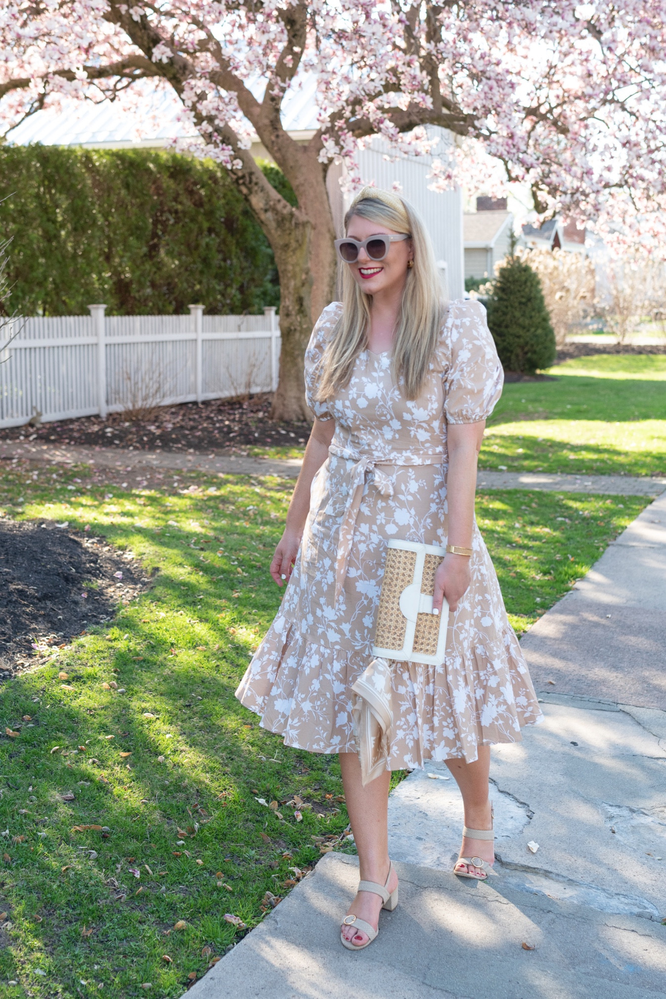 Dress is almost sold out! It’s on sale and only a few sizes left. Linking whole look for you too.

Spring dress, dress, midi dress, floral dress, talbots, cane clutch, rattan jewelry, raffia headband, spring outfit

#LTKsalealert #LTKSeasonal #LTKFind