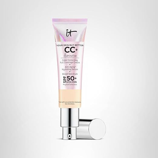 IT Cosmetics CC+ Cream Illumination - Radiant Full Coverage Foundation With SPF 50+, Color Correc... | Amazon (US)