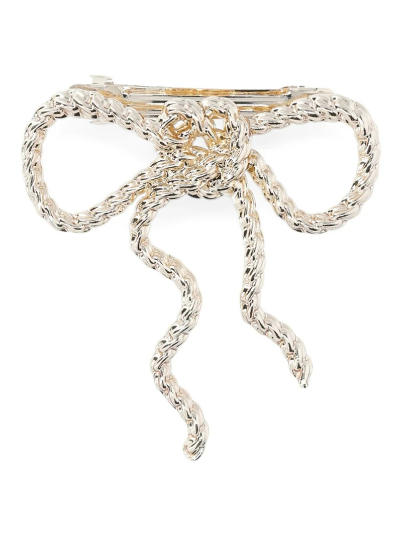 Time and Tru Women’s Gold Tone Metal Chain Bow Hair Barrette | Walmart (US)