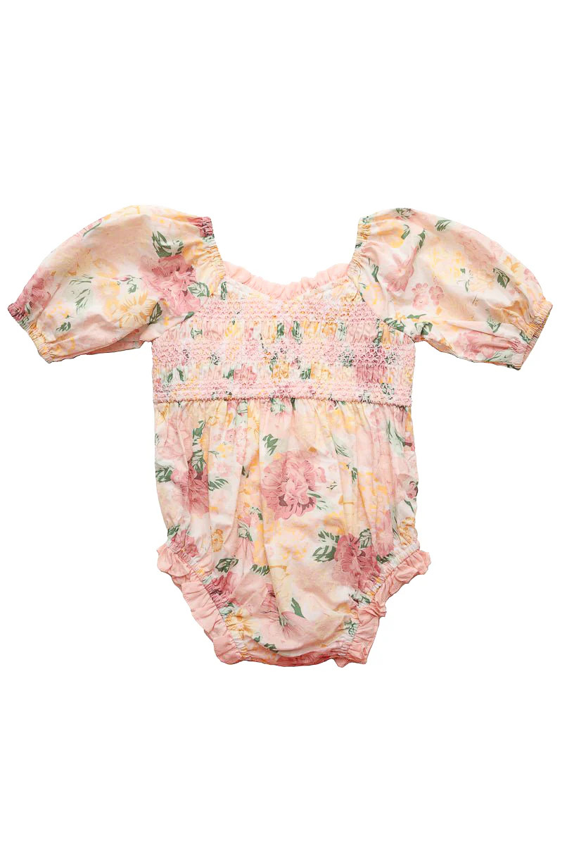 Baby Roselyn Romper in Pastel Floral | Ivy City Co
