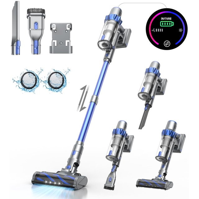 Buture Pro BP10 Cordless Stick Vacuum Cleaner, 450W 38KPA 55Mins Runtime Lightweight Pet Vacuum f... | Walmart (US)