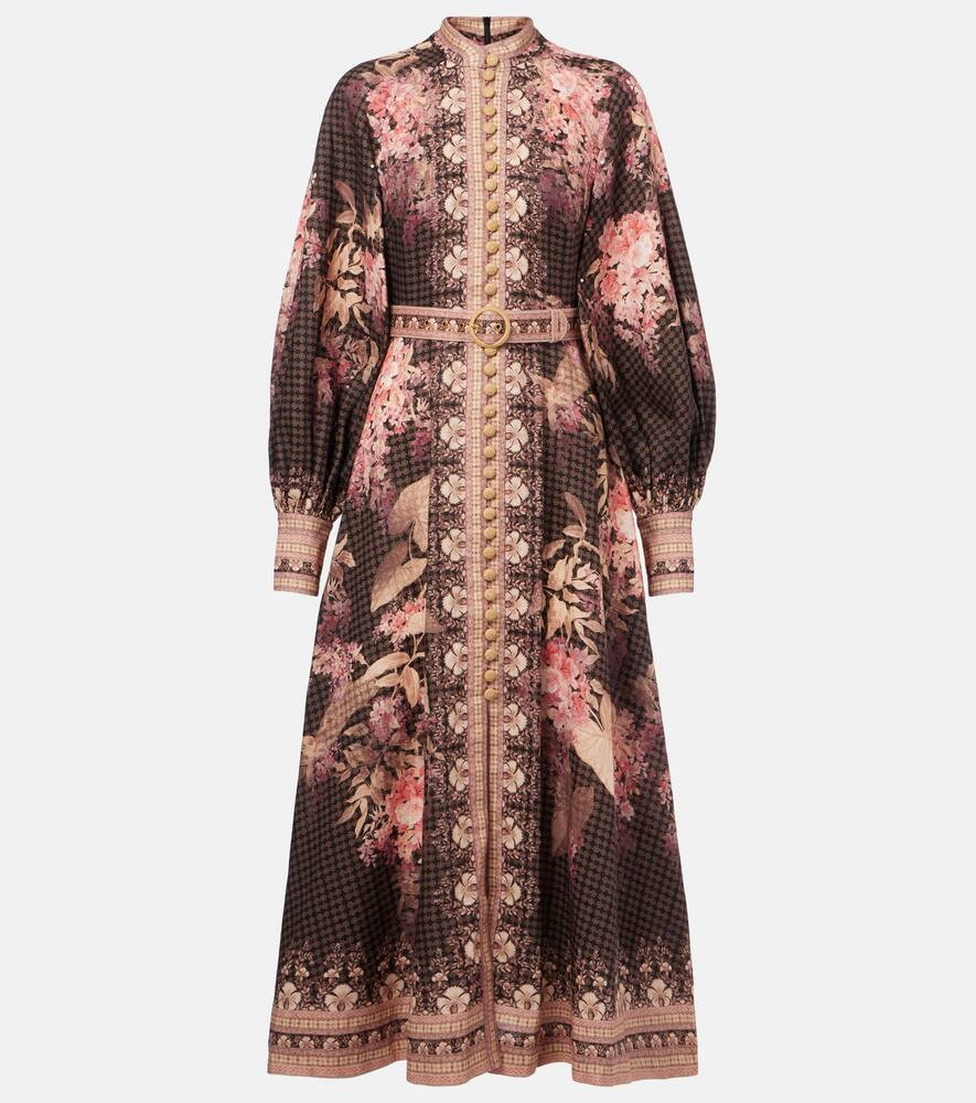 Zimmermann Illuminate floral linen midi dress | Mytheresa (US/CA)
