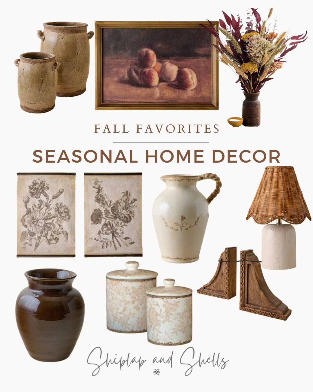 I love mixing vintage-inspired decor with timeless fall textures — think brass, wood, and soft floral accents 🤎If you’re craving that collected, cozy cottage feel for autumn, these pieces are a good place to start.#VintageInspiredFallDecor #CozyCottageHome #FallDecorStyle #LTKfall

#LTKSeasonal #LTKHome