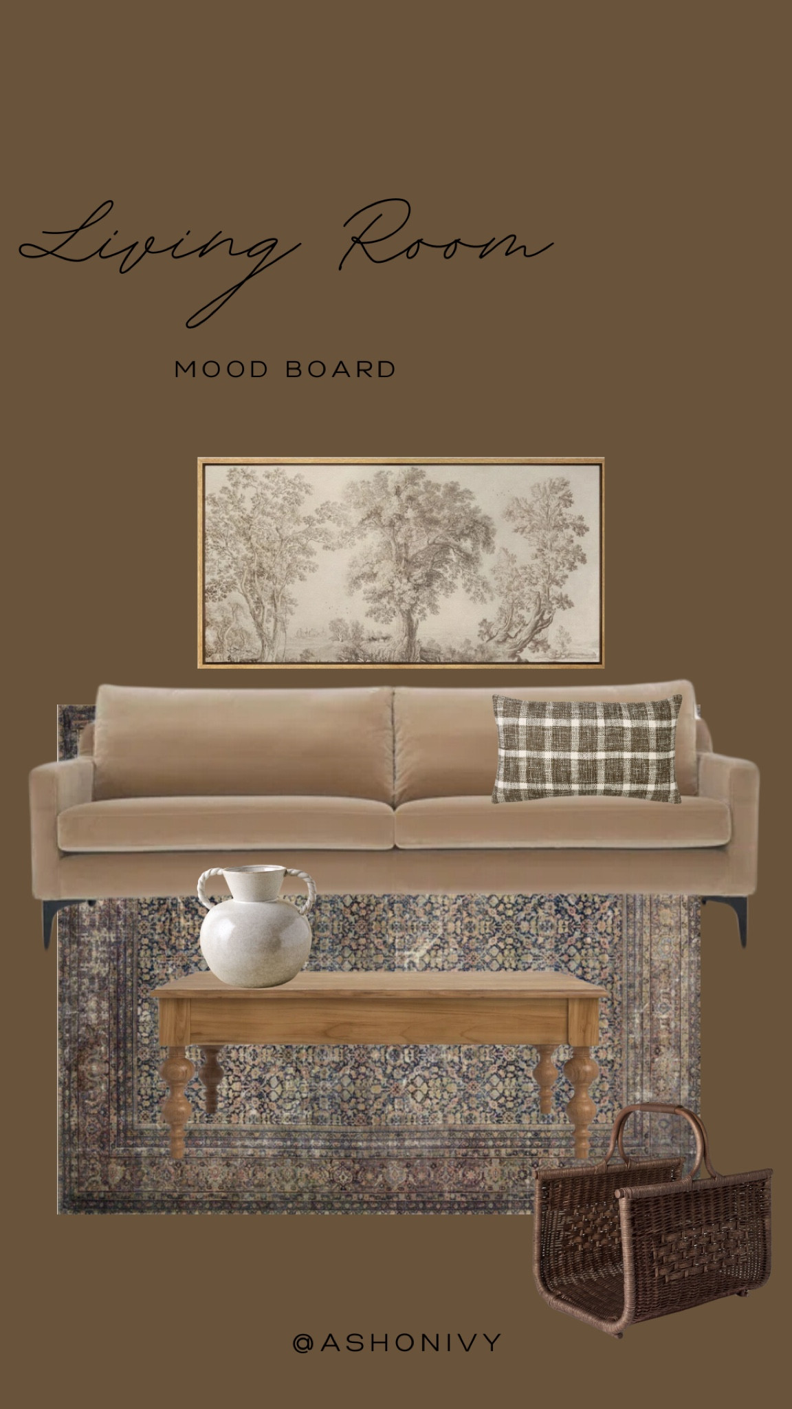 Living Room.  Decor.  Art print.  Sofa.  Couch. Area rug.  Pillow.  Coffee table.  Vase.  Firewood holder.  Basket.  Wayfair.  Target.  Studio McGee.  Loloi.  Magnolia.  Amazon.

#LTKSeasonal #LTKHome